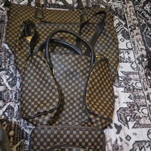 Stylish Brown Patterned Men's Bag